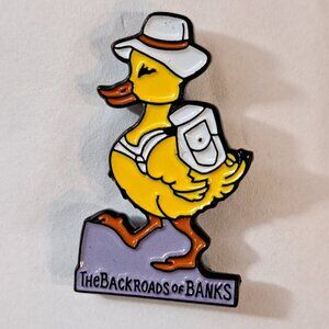 The Backroads Of Banks Duck Enamel Lapel Pin